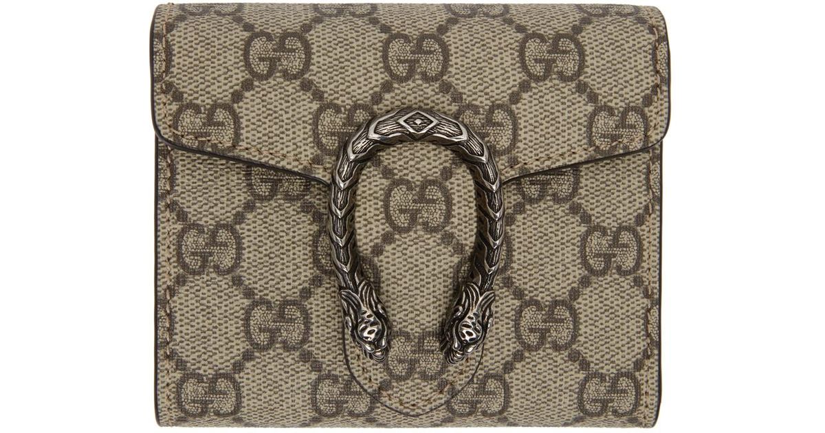 Gucci Canvas Dionysus Card Case Wallet 