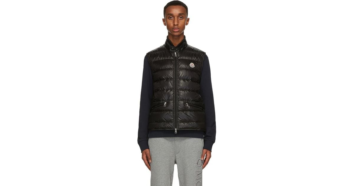 black moncler vest