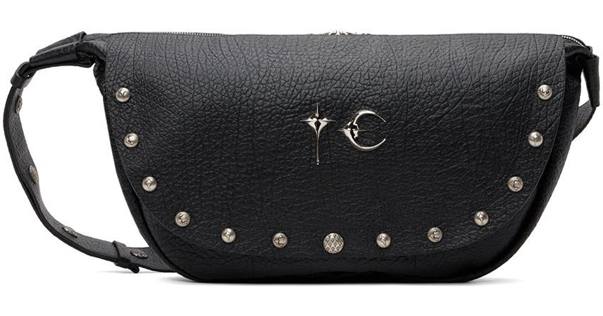 THUG CLUB Full Leather Dragon Messenger Bag in Black for Men | Lyst 