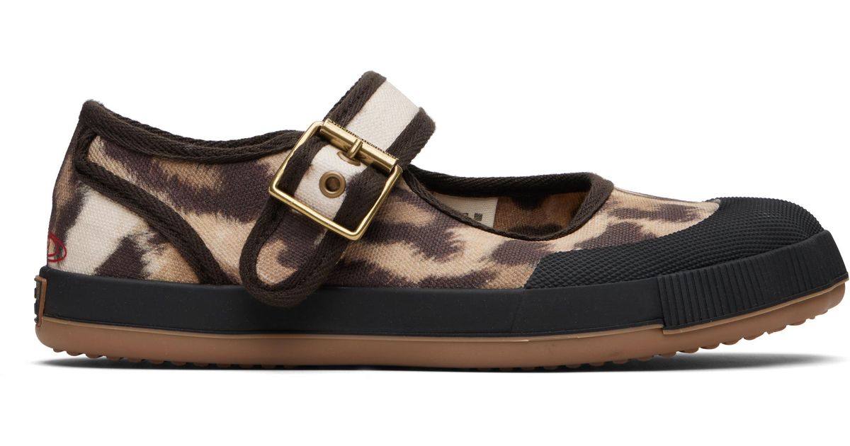 Vivienne Westwood Animal Gym Bar Ballerina Flats in Black | Lyst