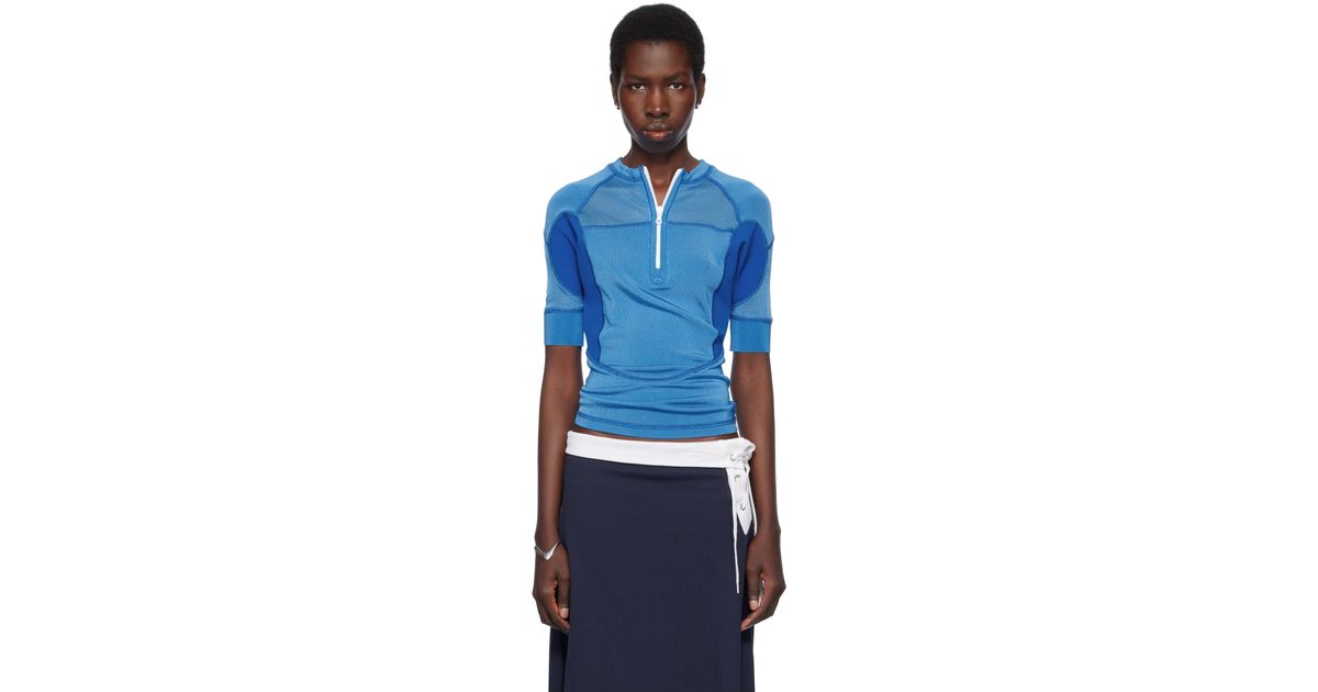 JULIE KEGELS Wetsuit Top in Blue | Lyst