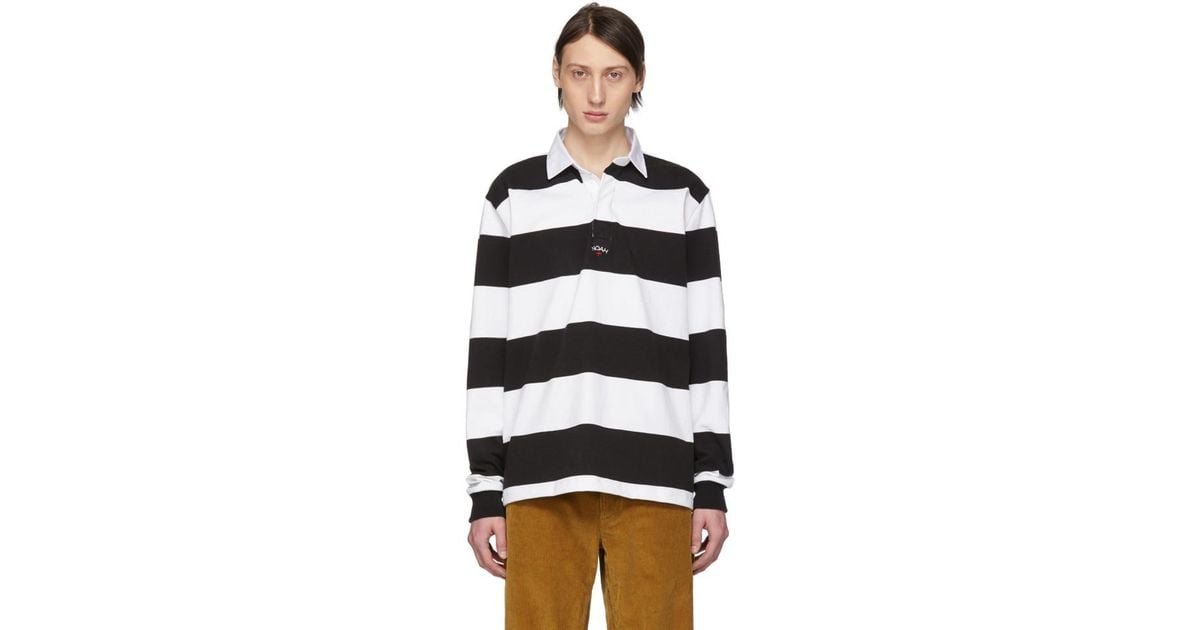 striped rugby polo