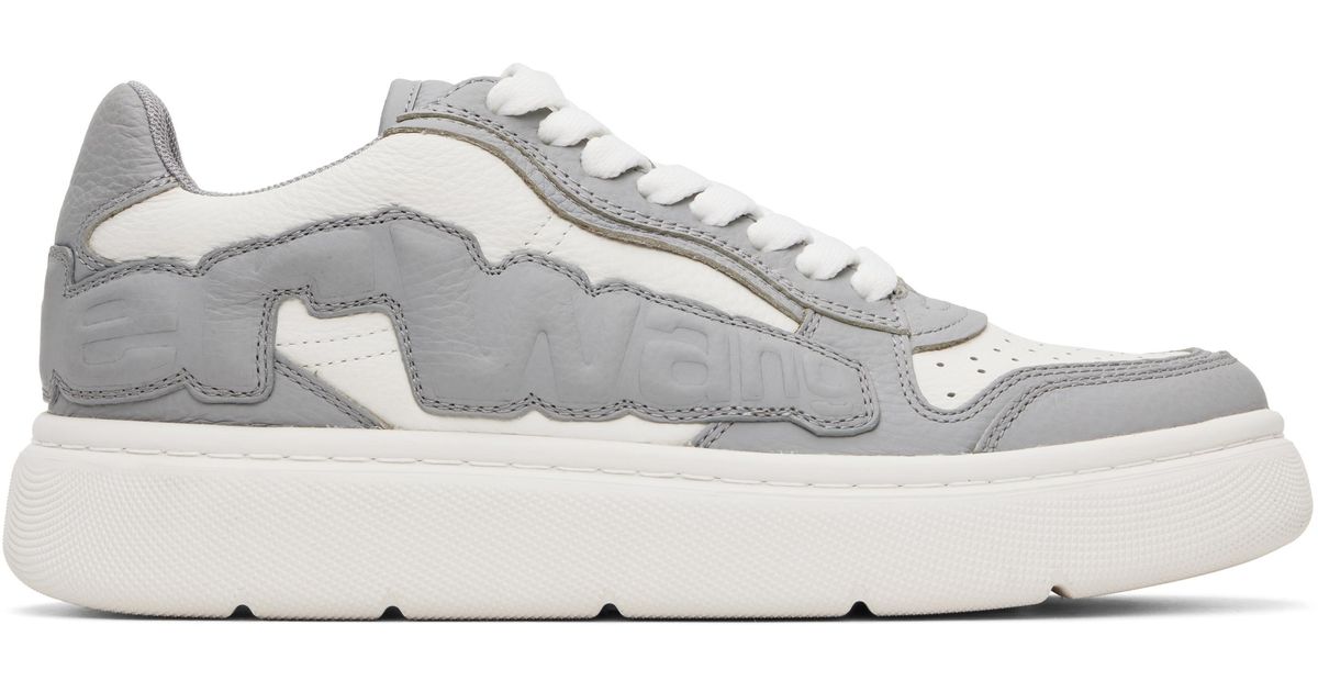 Alexander Wang パフ ペブル スニーカー puff pebble leather sneaker with logo in OPTIC WHITE