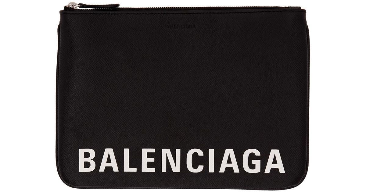 balenciaga black pouch