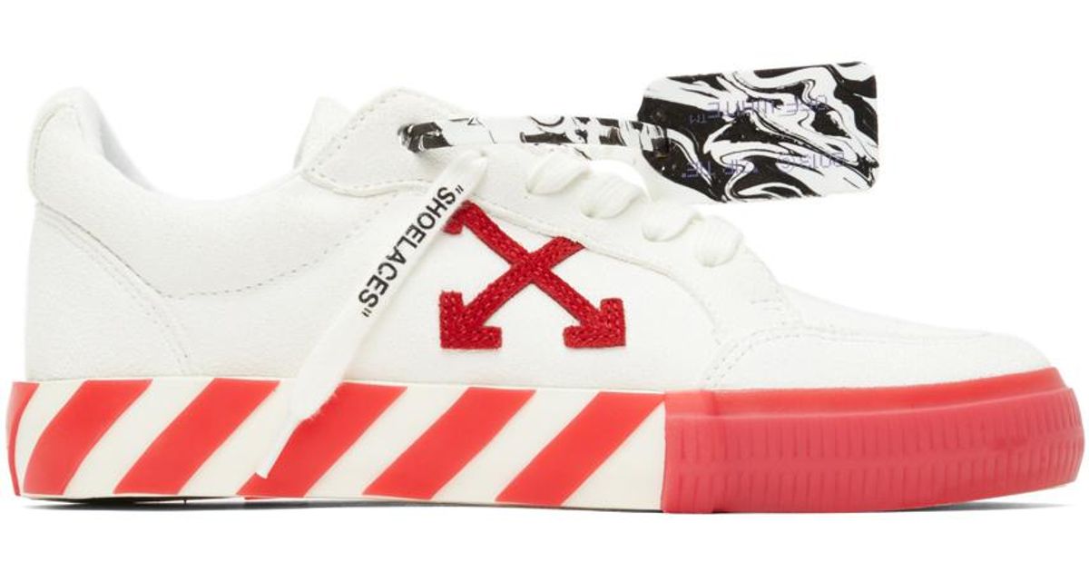 off white vulc low red
