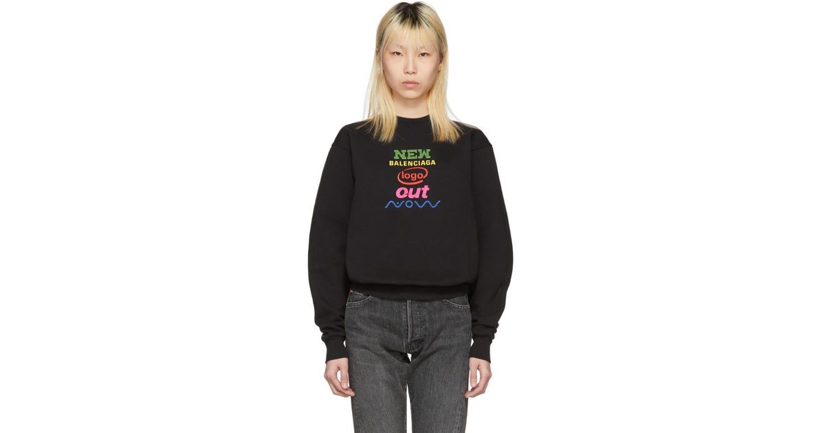 balenciaga new logo sweatshirt