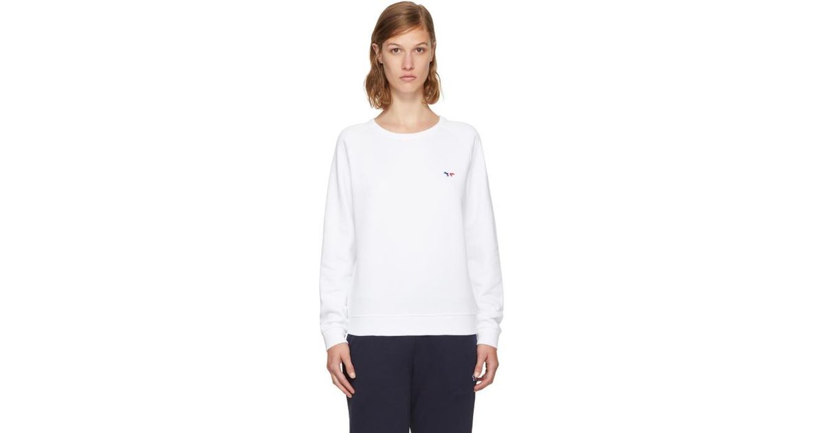 sweatshirt tricolor fox patch