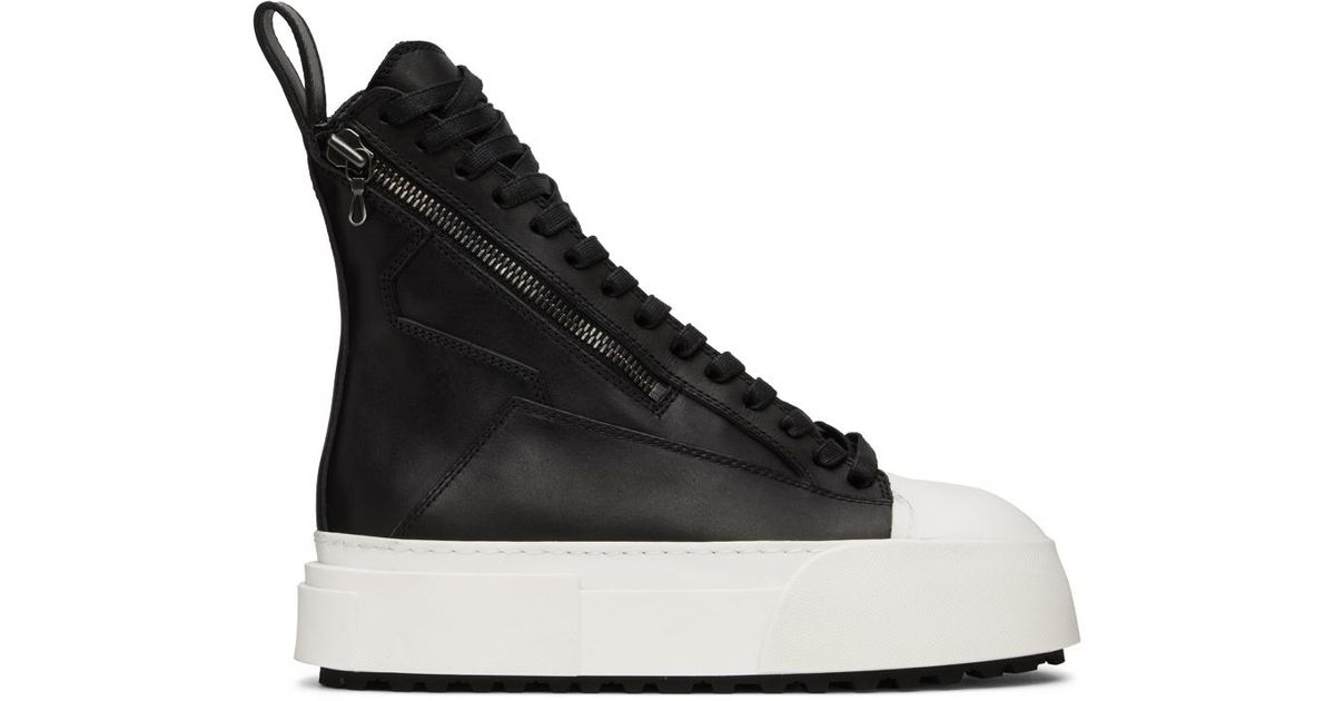 Julius Leather Sneakers in Black for Men | Lyst Australia