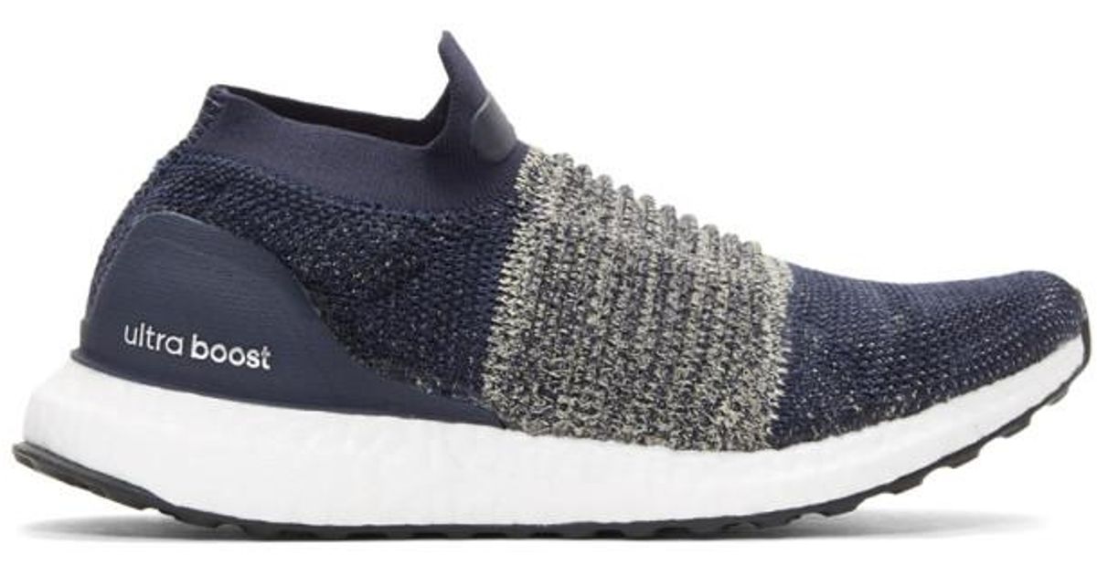 ultra boost laceless navy blue