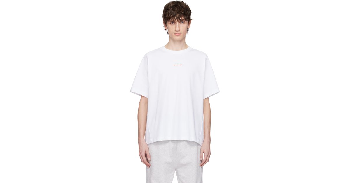 【関税込み】A.P.C. ホワイト ASICSエディション Wind Tシャツ A.P.C. Asics Edition Wind T-Shirt in White for Men | Lyst