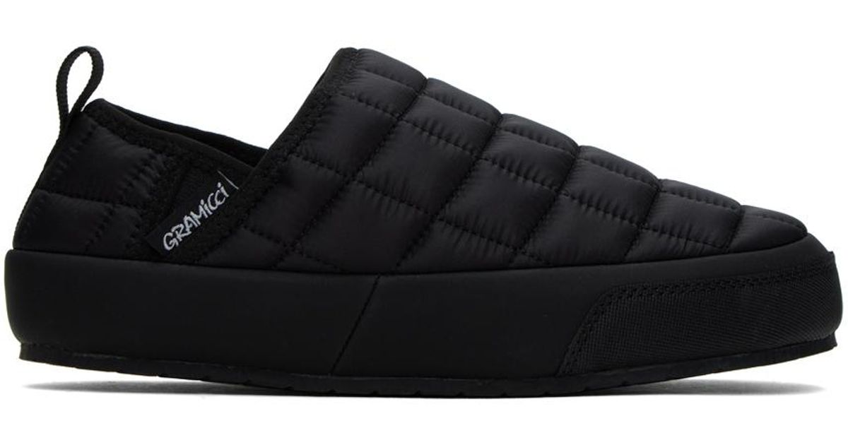 Gramicci Black Thermal Moc Slippers for men