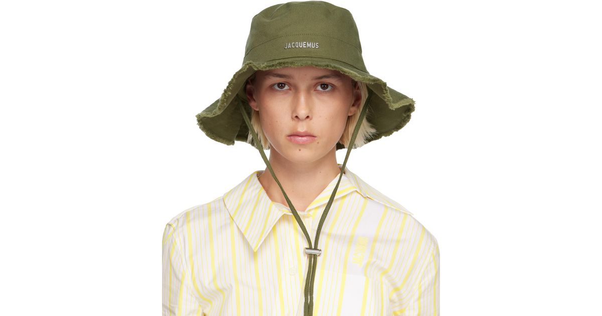 ??Jacquemus Bucket Hat Khaki Jacquemus Khaki  main image 3