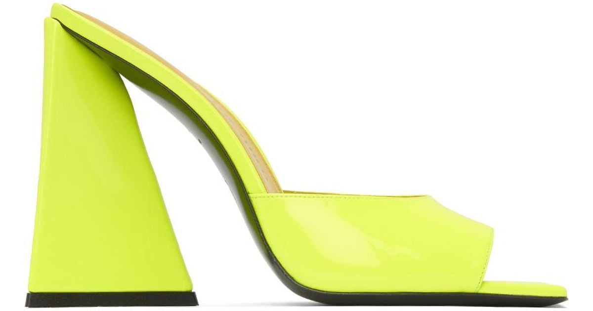 the attico devon patent leather mules