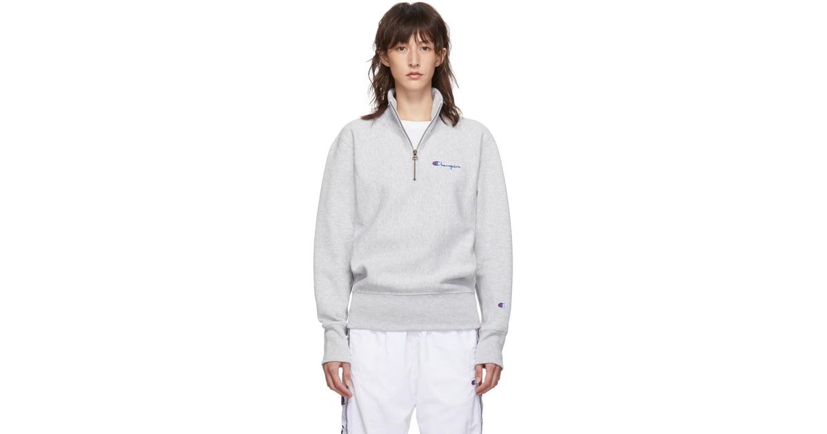 la hearts jersey taped half zip sweatshirt