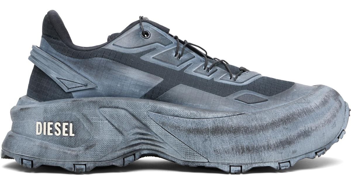 DIESEL D-Cage Runner Sneakers in Black for Men | Lyst