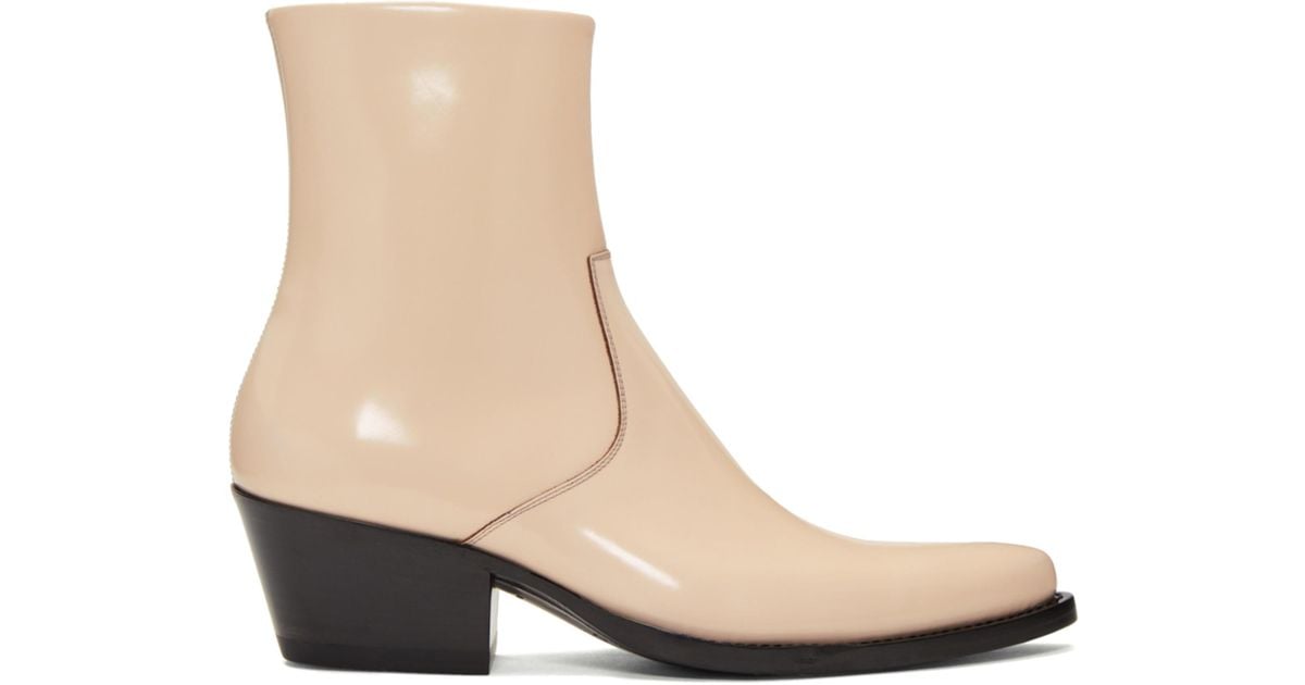 CALVIN KLEIN 205W39NYC Pink Tex Boots for Men | Lyst