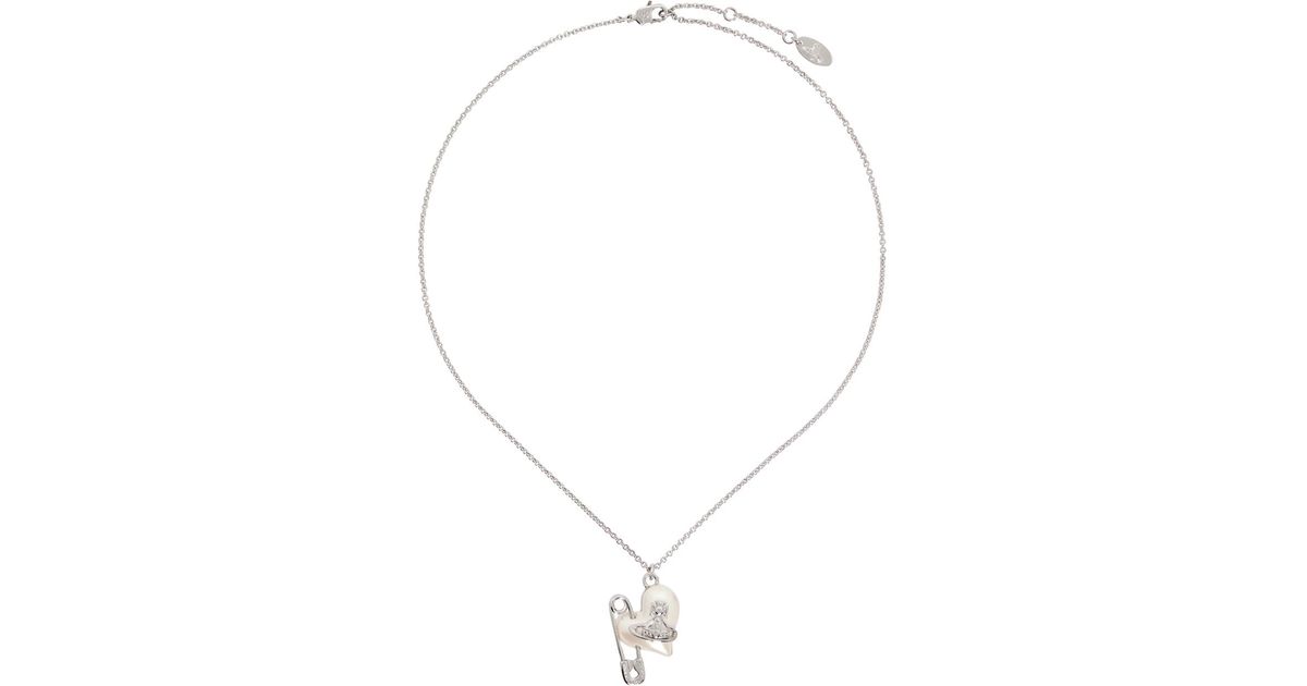 Vivienne Westwood シルバー Orietta ネックレス ホワイト | Lyst
