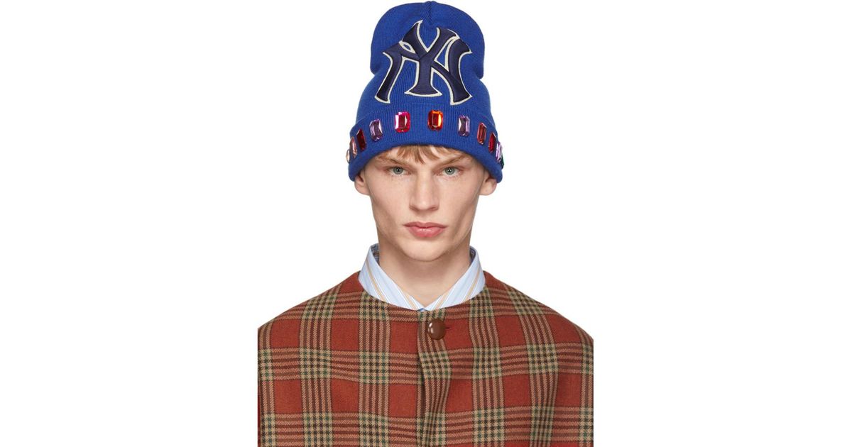 gucci yankees beanie