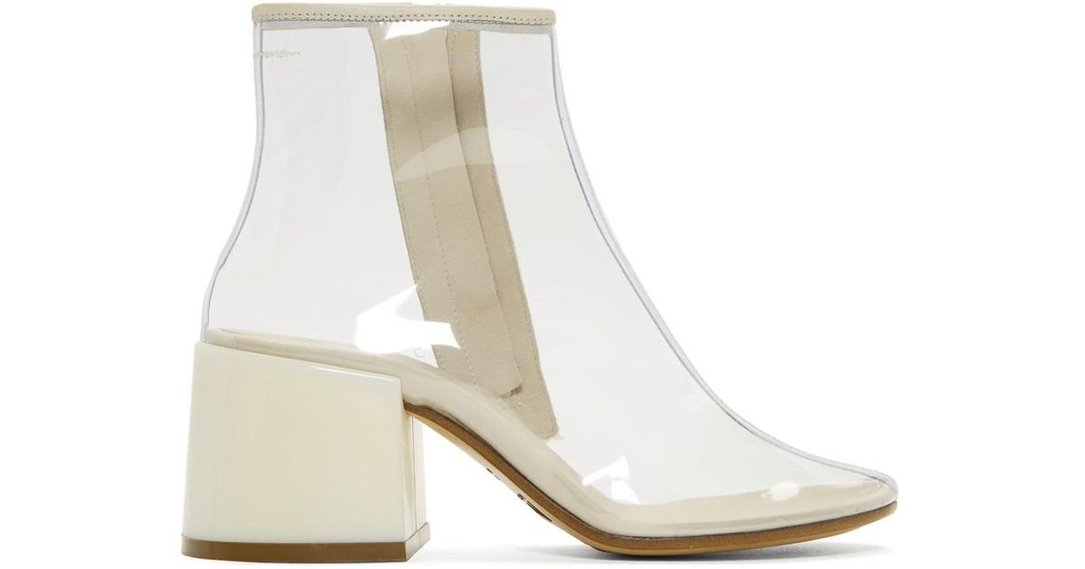 transparent pvc boots