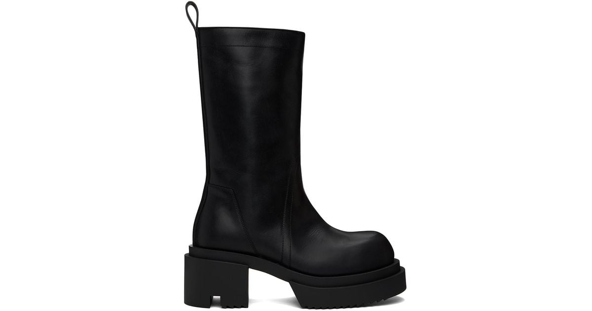 メンズ Rick Owens Lido Pull On Bogun ブーツ ブラック | Lyst