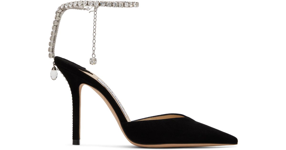 JIMMY CHOO ブラック ハイヒール 37 Jimmy Choo Love 100 Lace Pumps Black Size 37 Pointed Toe