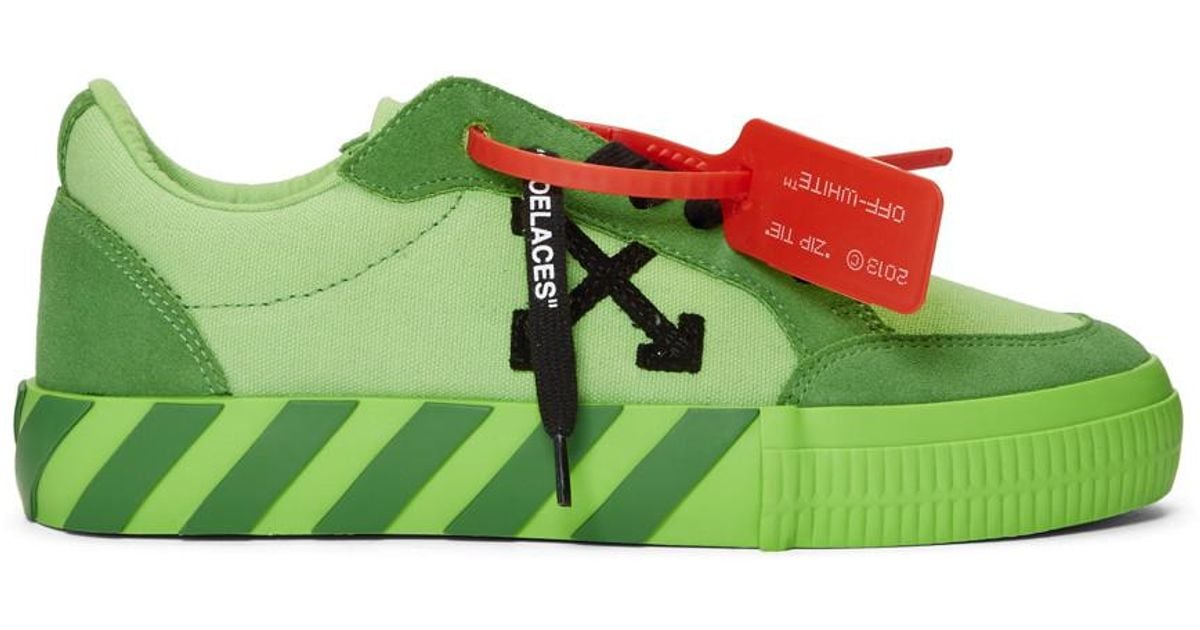 OFF WHITE c/o VIRGIL ABLOH MILITARY GREEN RUNNING SNEAKERS MENS WOMENS RRP  £375