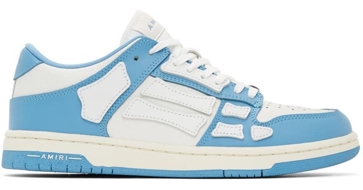 スニーカー AMIRI Men Sneakers AMFOSR1047 BLUEWHITE Blue Buy Amiri Skel Top Low 'Blue White' - AMFOSR1047 522 | GOAT