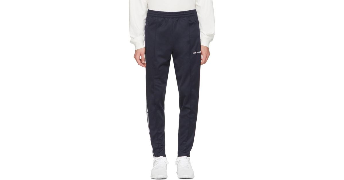 adidas beckenbauer open hem track pants