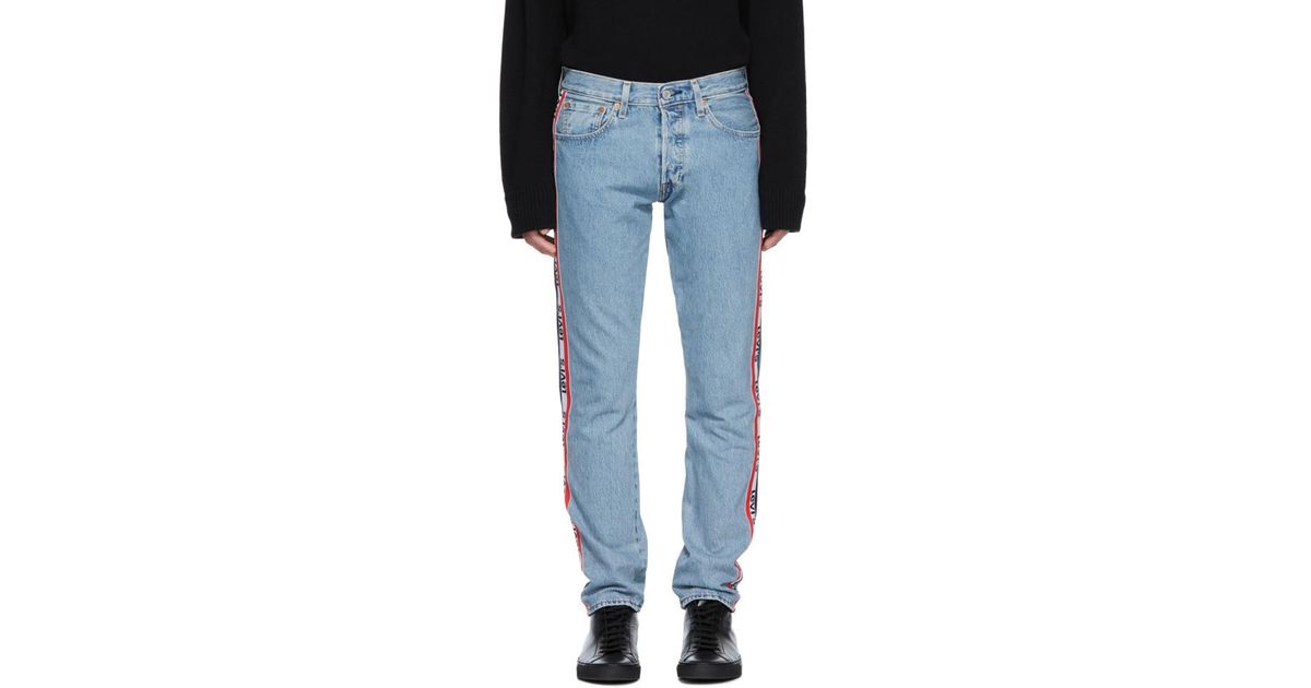 levi's 501 taper sports stripe