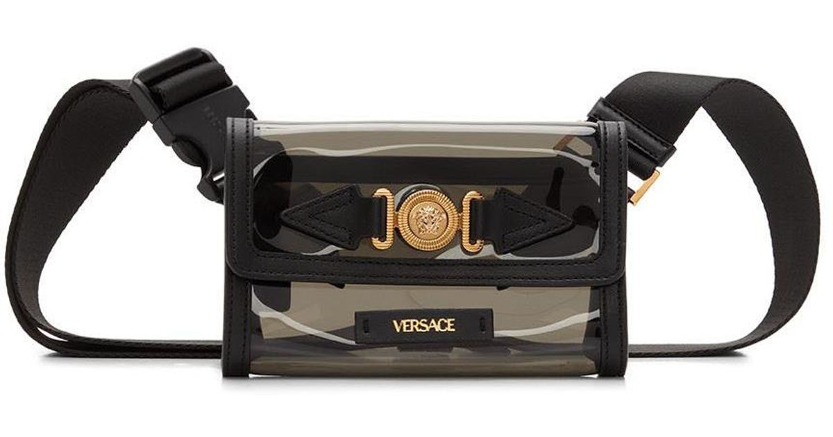 Versace Medusa biggie Belt Bag in Black for Men Lyst UK