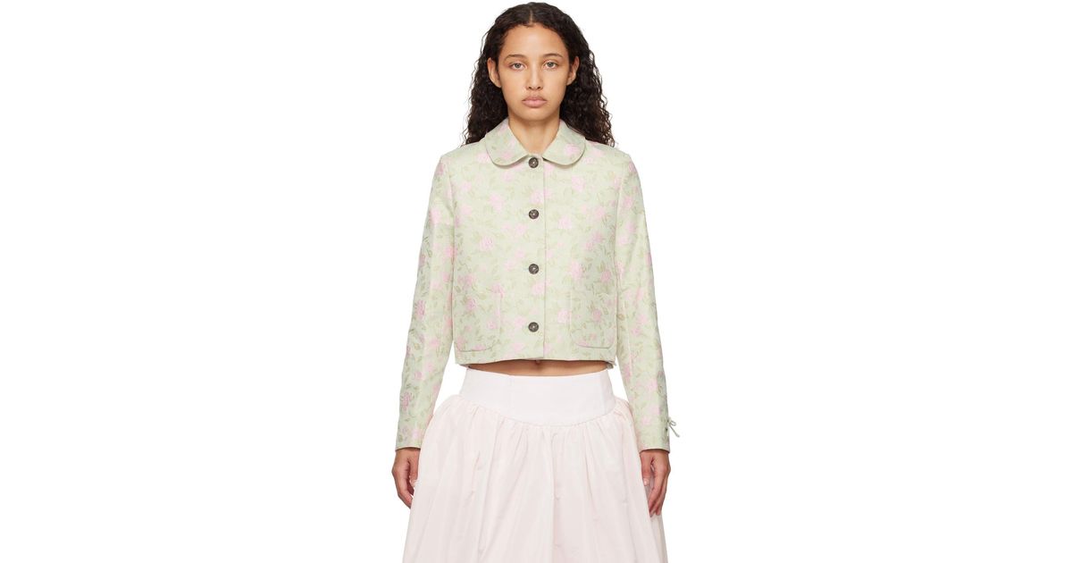 Sandy Liang Ditto Jacket in Natural | Lyst UK