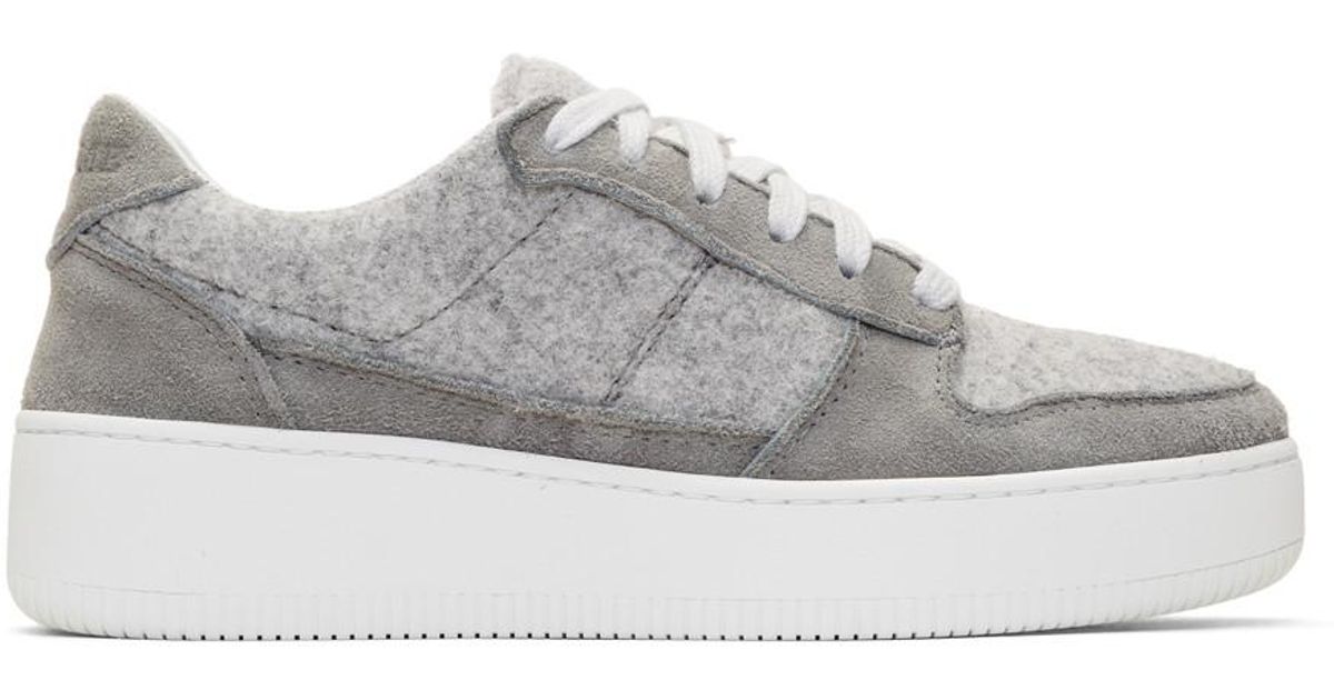 Diemme Wool Grey Brenta Sneakers in Gray - Lyst