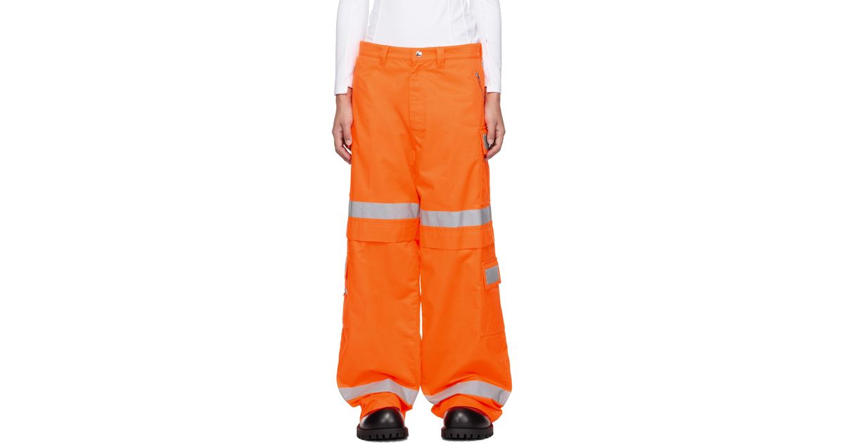【関税込み】VETEMENTS オレンジ ワーク カーゴパンツ メンズ Vetements オレンジ ワーク カーゴパンツ オレンジ | Lyst
