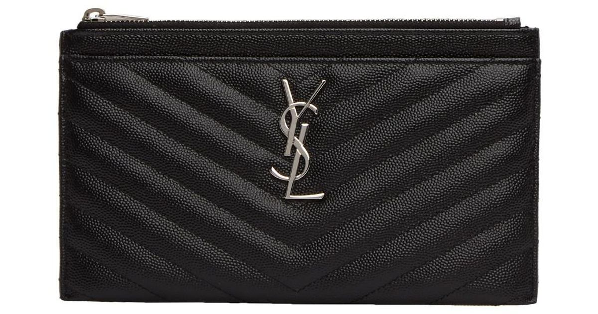 monogram bill pouch