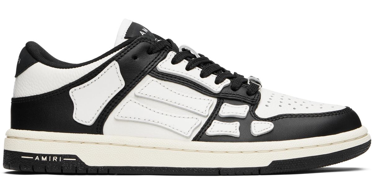 Skel Top Low Black Sneaker With Logo Patch