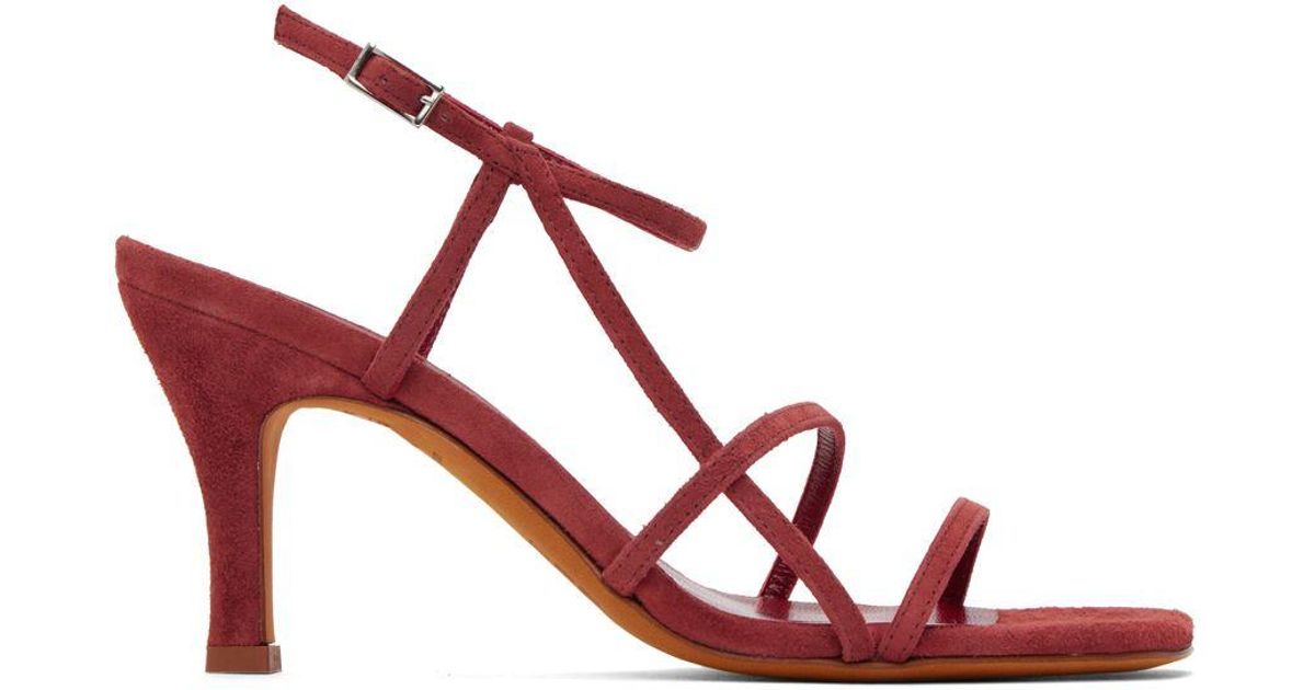 red wrap heels