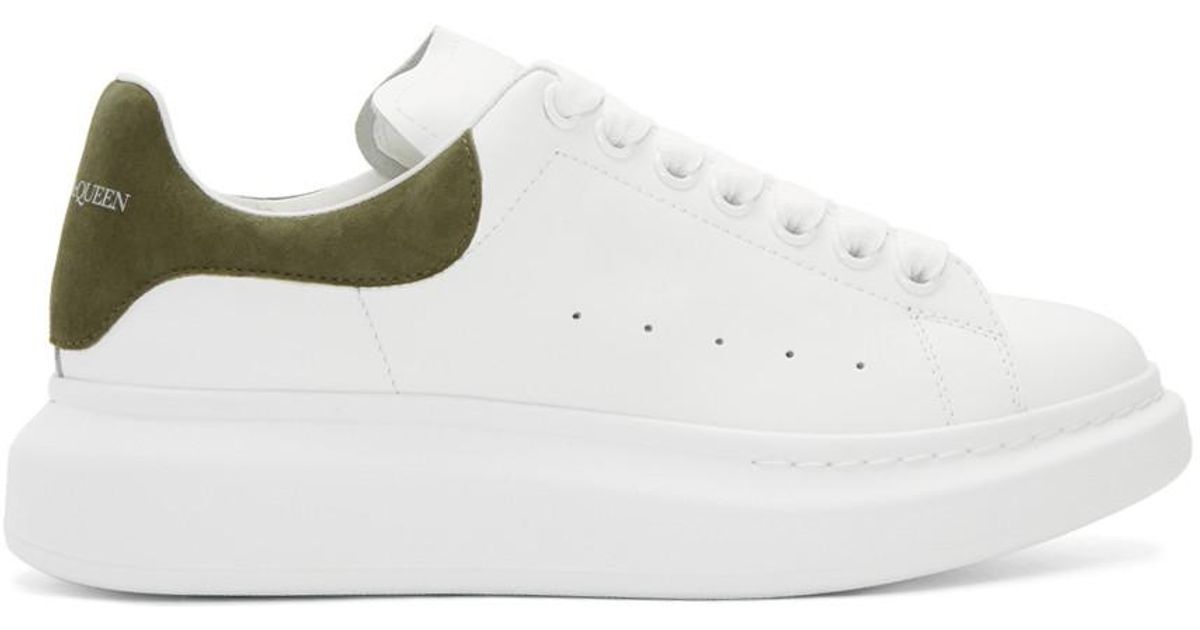 Baskets surdimensionnees blanches et kaki Alexander McQueen pour homme en  coloris Blanc | Lyst