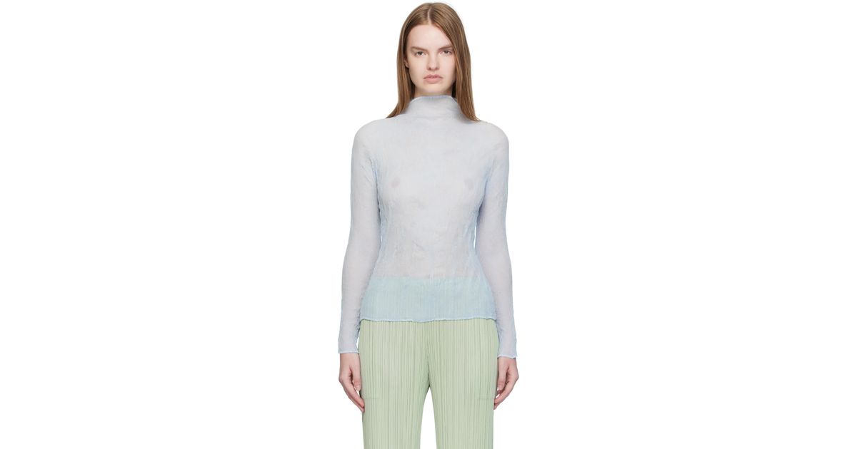 Issey Miyake Chiffon Twist 3 Top | Lyst