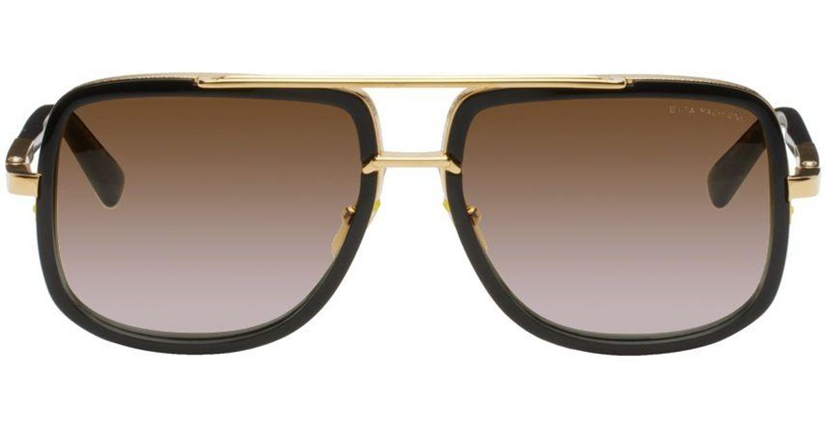 Dita Eyewear Black & Gold Machone Sunglasses for Men Lyst