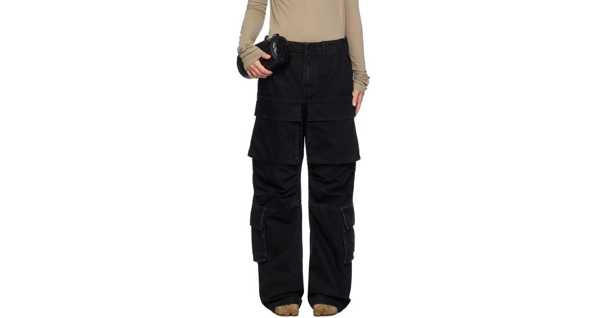 Entire studios Heavy Denim Cargo Pants in Black | Lyst Entire studios Heavy Denim Cargo Pants in Black | Lyst