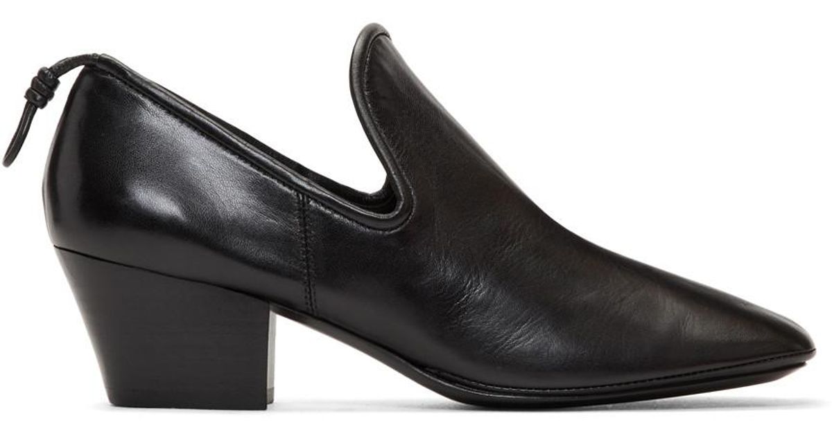 lemaire soft heeled loafers