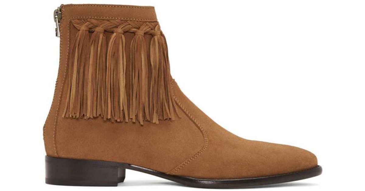 jimmy choo fringe boots
