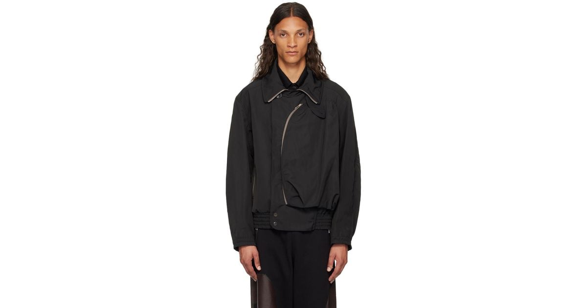 メンズ Dries Van Noten パデッド ジャケット ブラック | Lyst