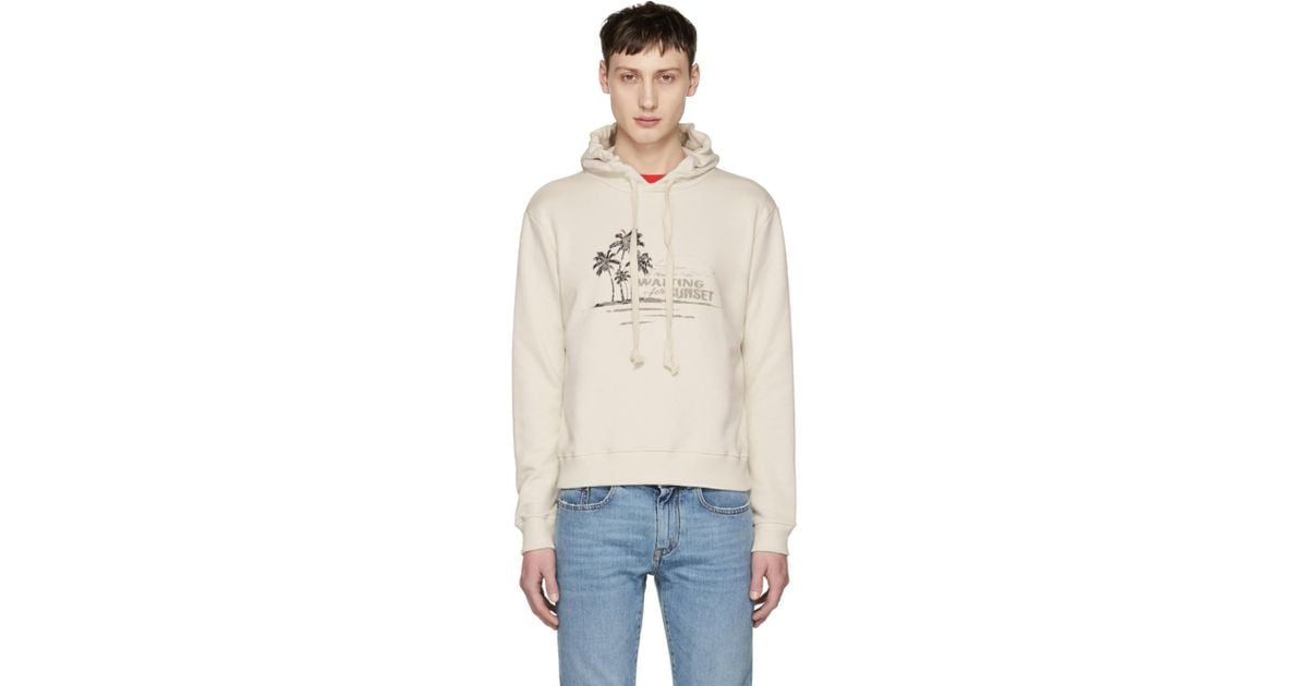 saint laurent waiting for sunset hoodie