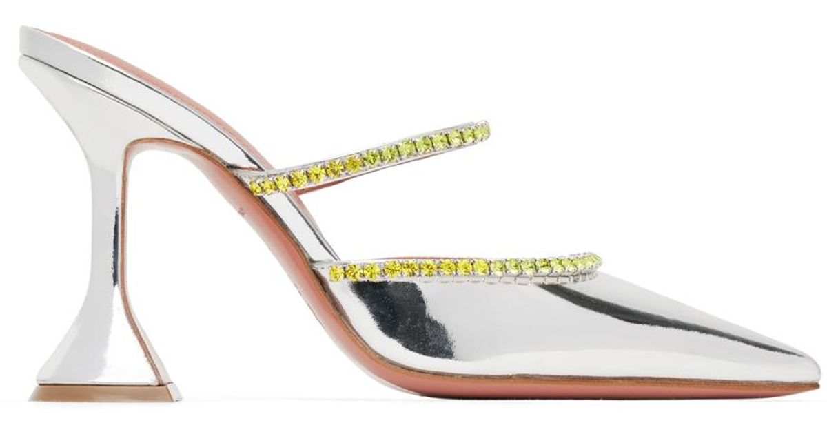AMINA MUADDI Gilda Mules in Black Lyst