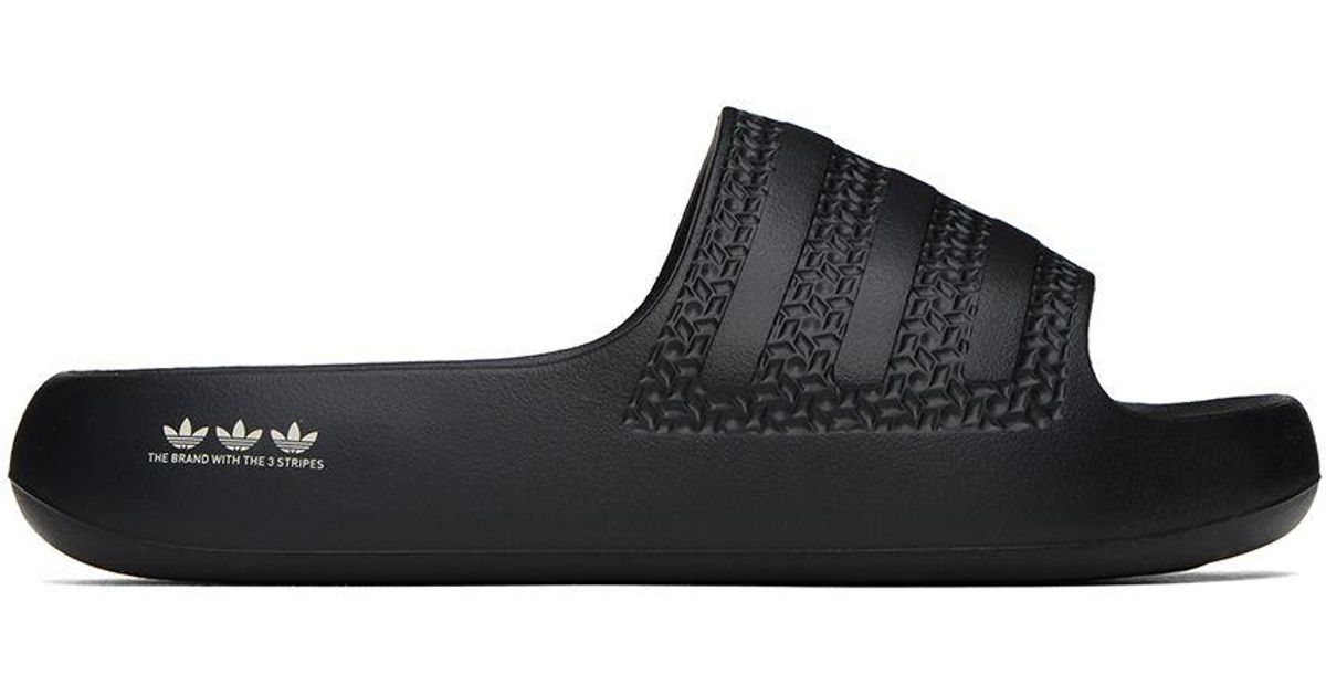adidas Originals Black Adilette Ayoon Slides Lyst