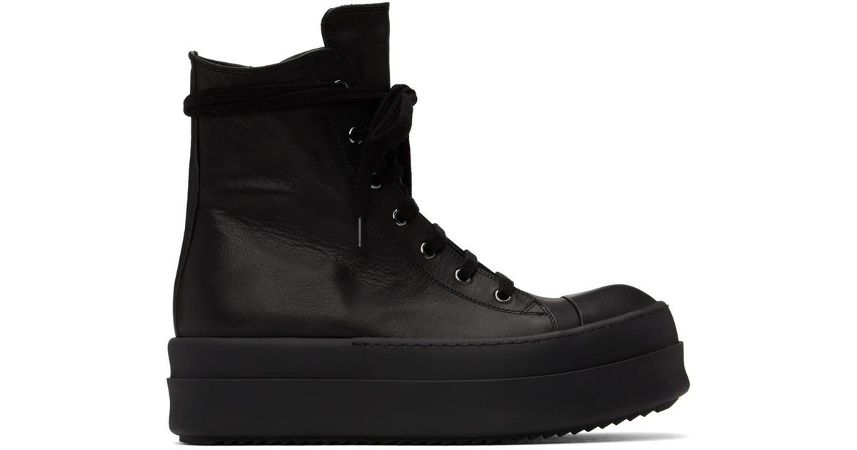 Rick Owens Black Mega Bumper Sneakers for Men | Lyst Rick Owens Black Mega Bumper Sneakers for Men | Lyst