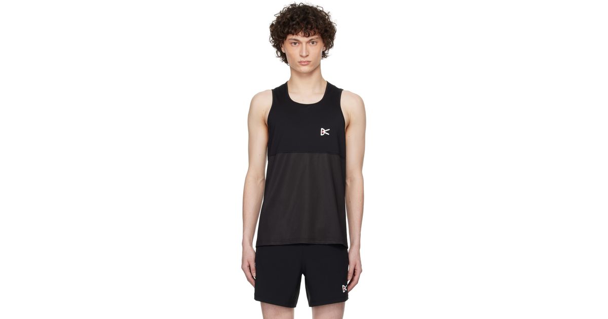 District Vision Panelled Mesh Singlet Tank Top in Black for Men | Lyst