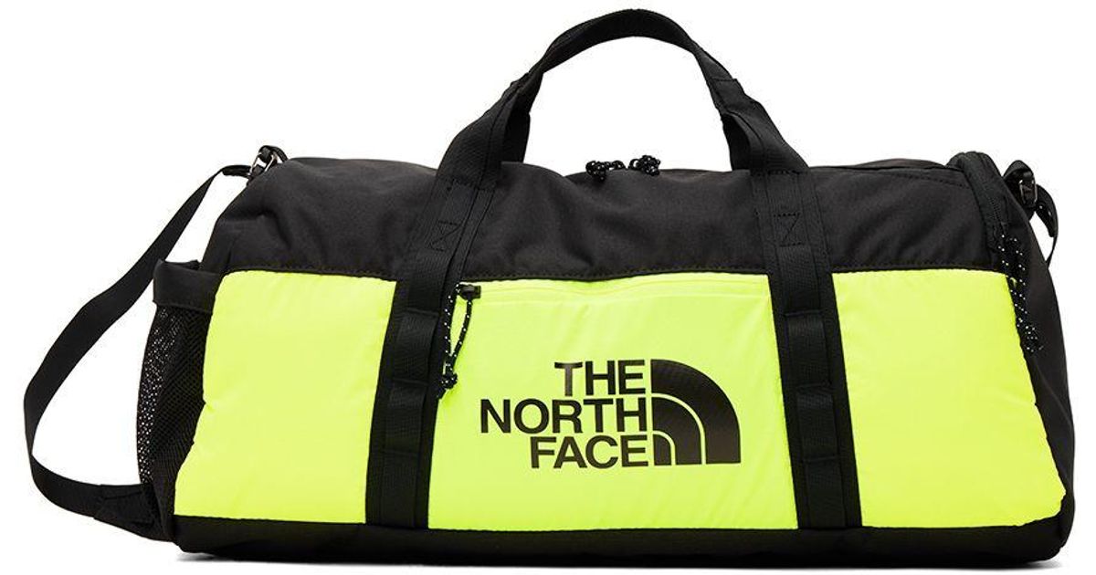 The North Face Black & Yellow Bozer Duffle Bag for Men Lyst