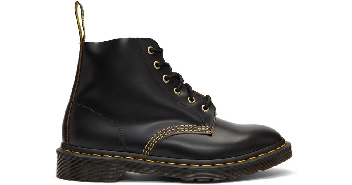 dr martens black vintage smooth